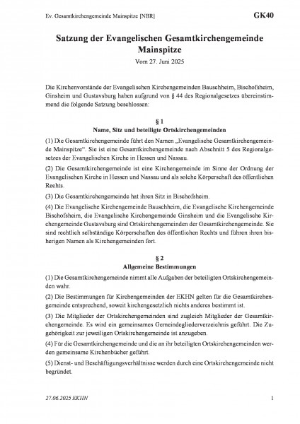 GK40 Ev. Gesamtkirchengemeinde Mainspitze [NBR]