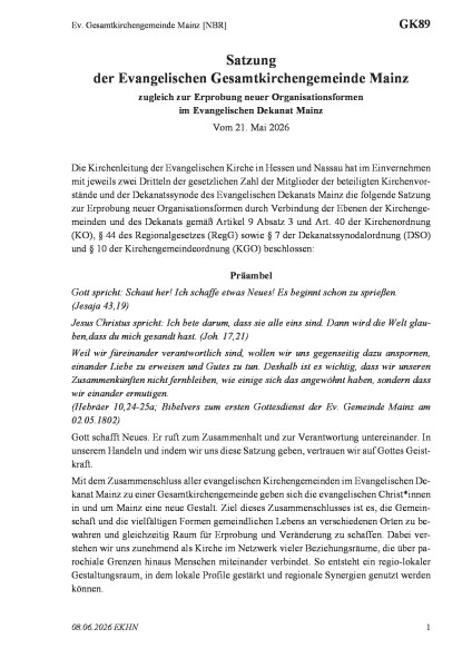 GK89 Ev. Gesamtkirchengemeinde Mainz [NBR]