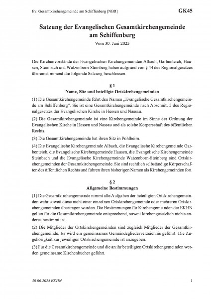 GK45 Ev. Gesamtkirchengemeinde am Schiffenberg [NBR]