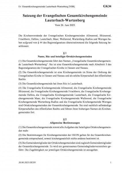 GK34 Ev. Gesamtkirchengemeinde Lauterbach-Wartenberg [NBR]