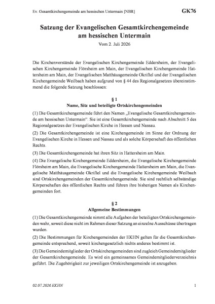 GK76 Ev. Gesamtkirchengemeinde am hessischen Untermain [NBR]