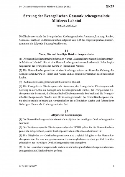 GK29 Ev. Gesamtkirchengemeinde Mittleres Lahntal [NBR]