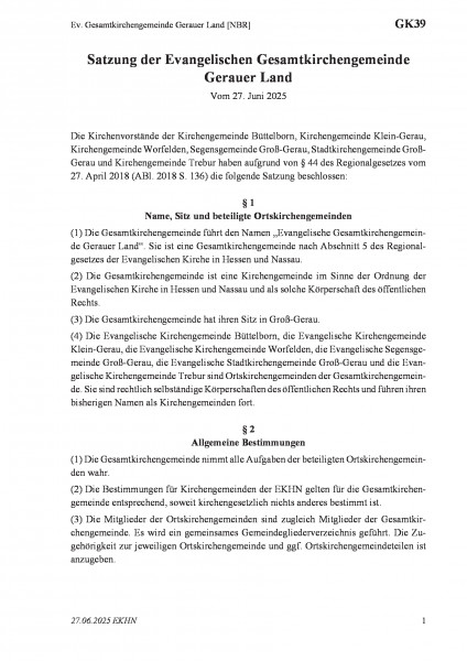 GK39 Ev. Gesamtkirchengemeinde Gerauer Land [NBR]