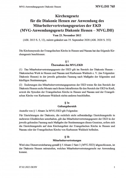 765 MVG-Anwendungsgesetz Diakonie Hessen