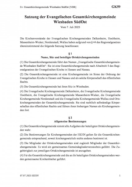 GK59 Ev. Gesamtkirchengemeinde Wiesbaden SüdOst [NBR]